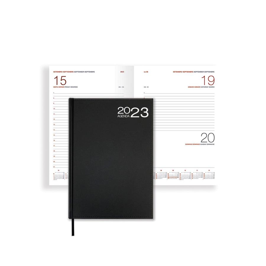 AGENDA ORION A21 14X21 DIARIA PRETO 2023_5.99€_02.894