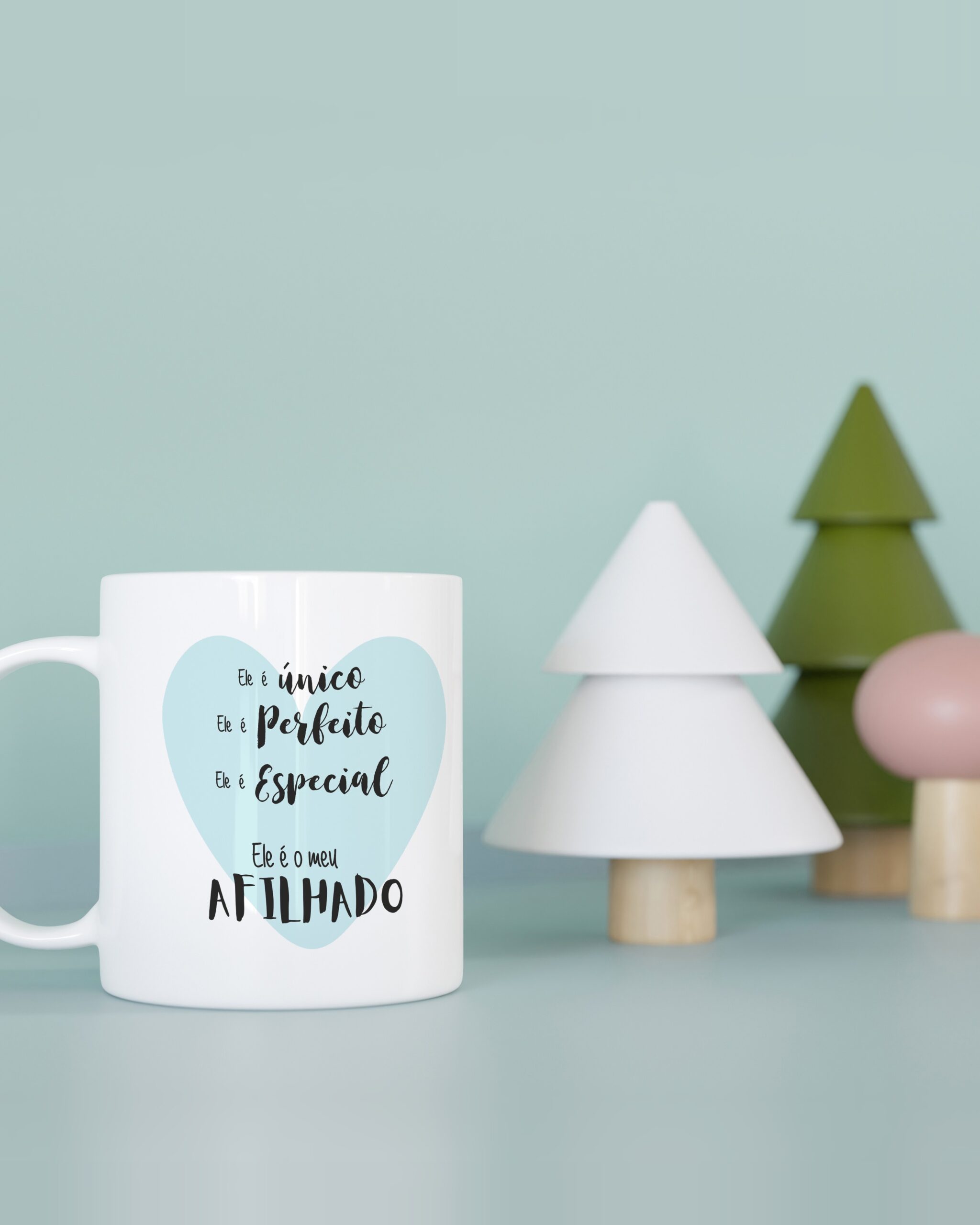 Caneca Único Perfeito e Especial Afilhado