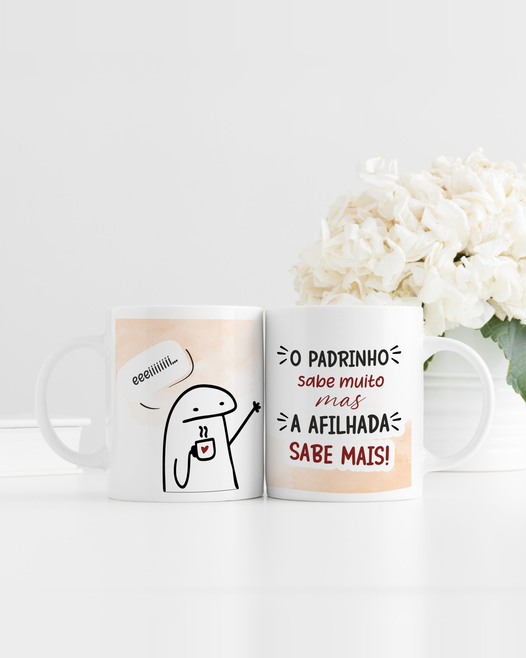 Caneca O Padrinho Sabe Muito mas a Afilhada Sabe Mais