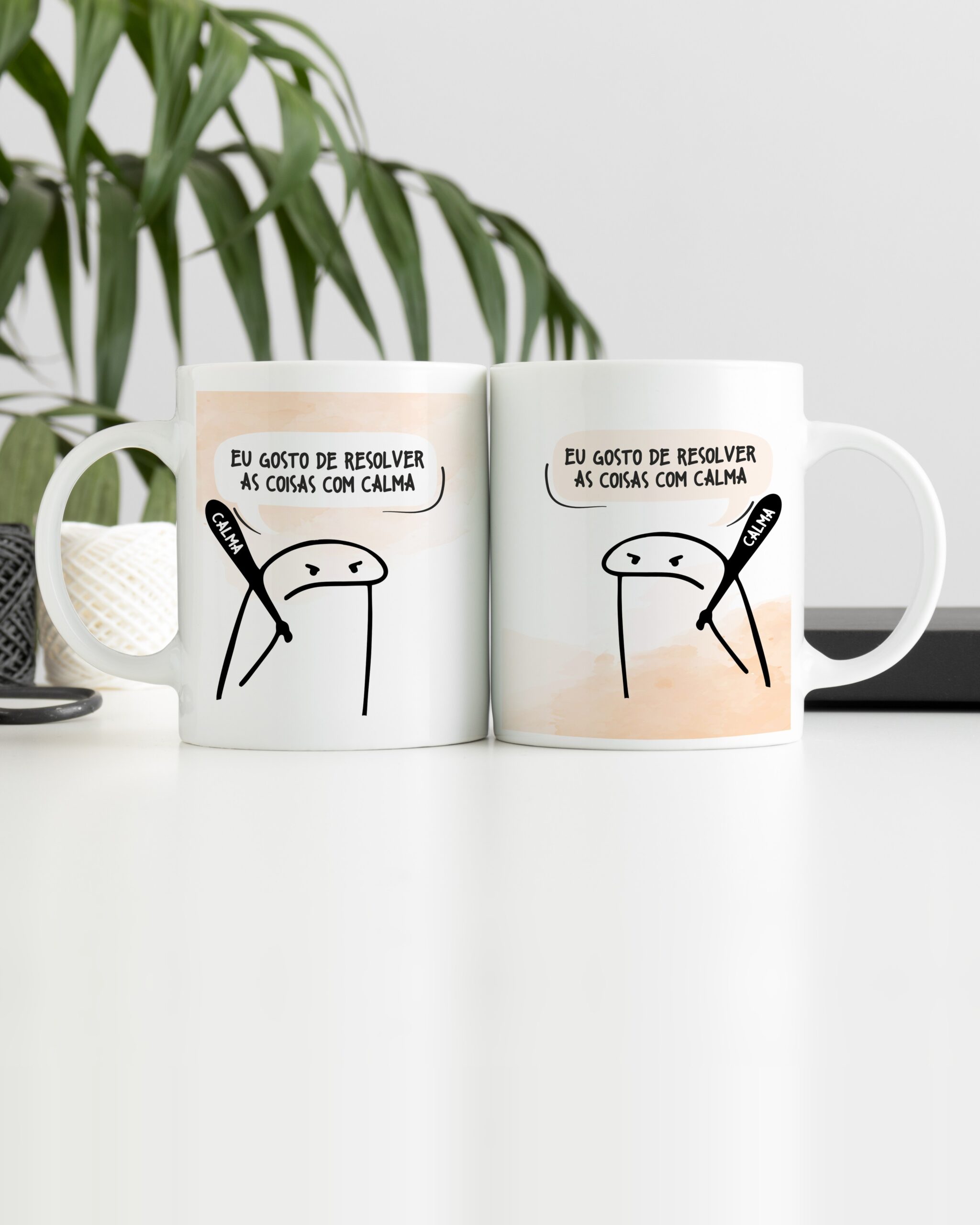 Caneca Gosto de Resolver as Coisas com Calma