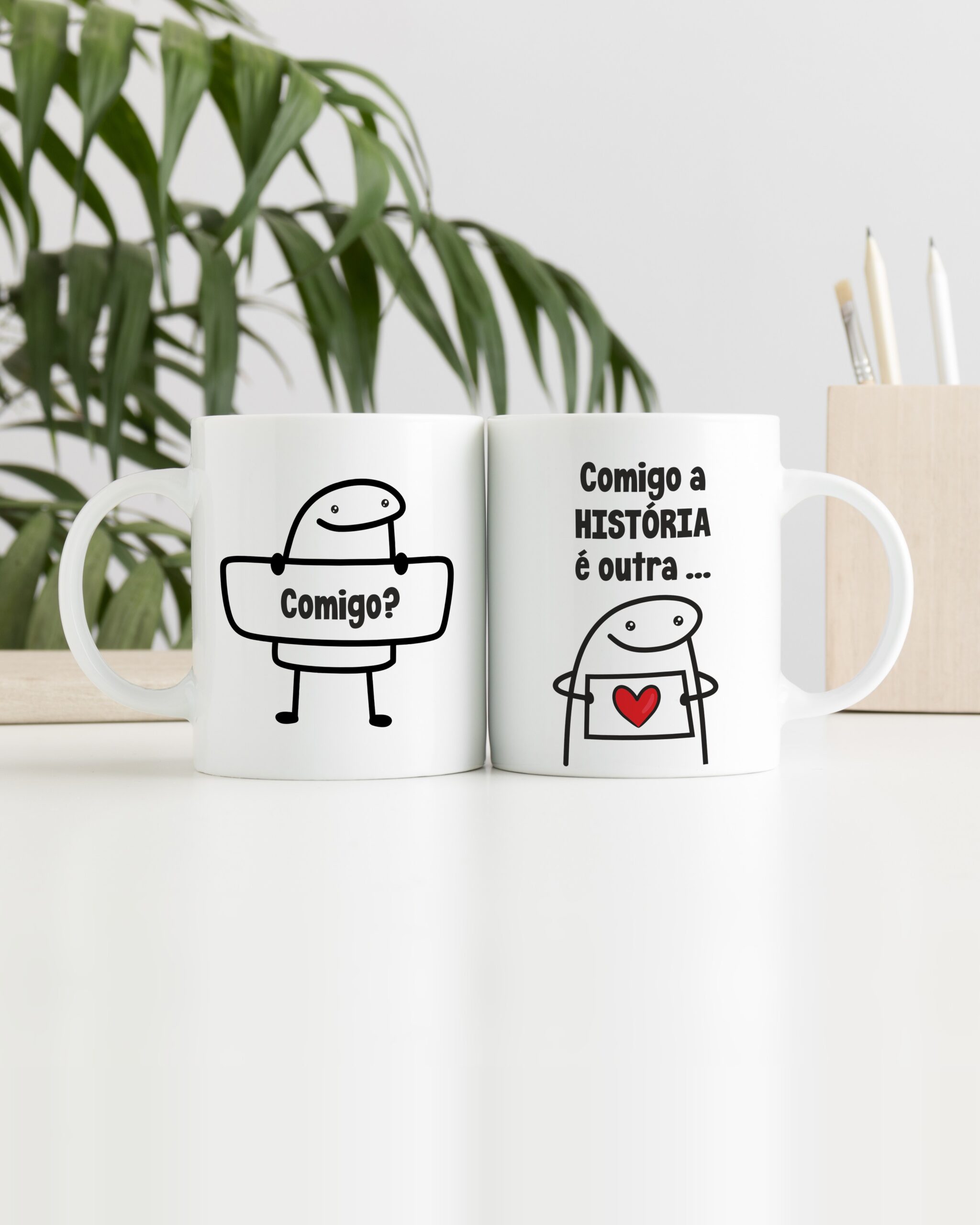 Caneca Comigo a História é Outra