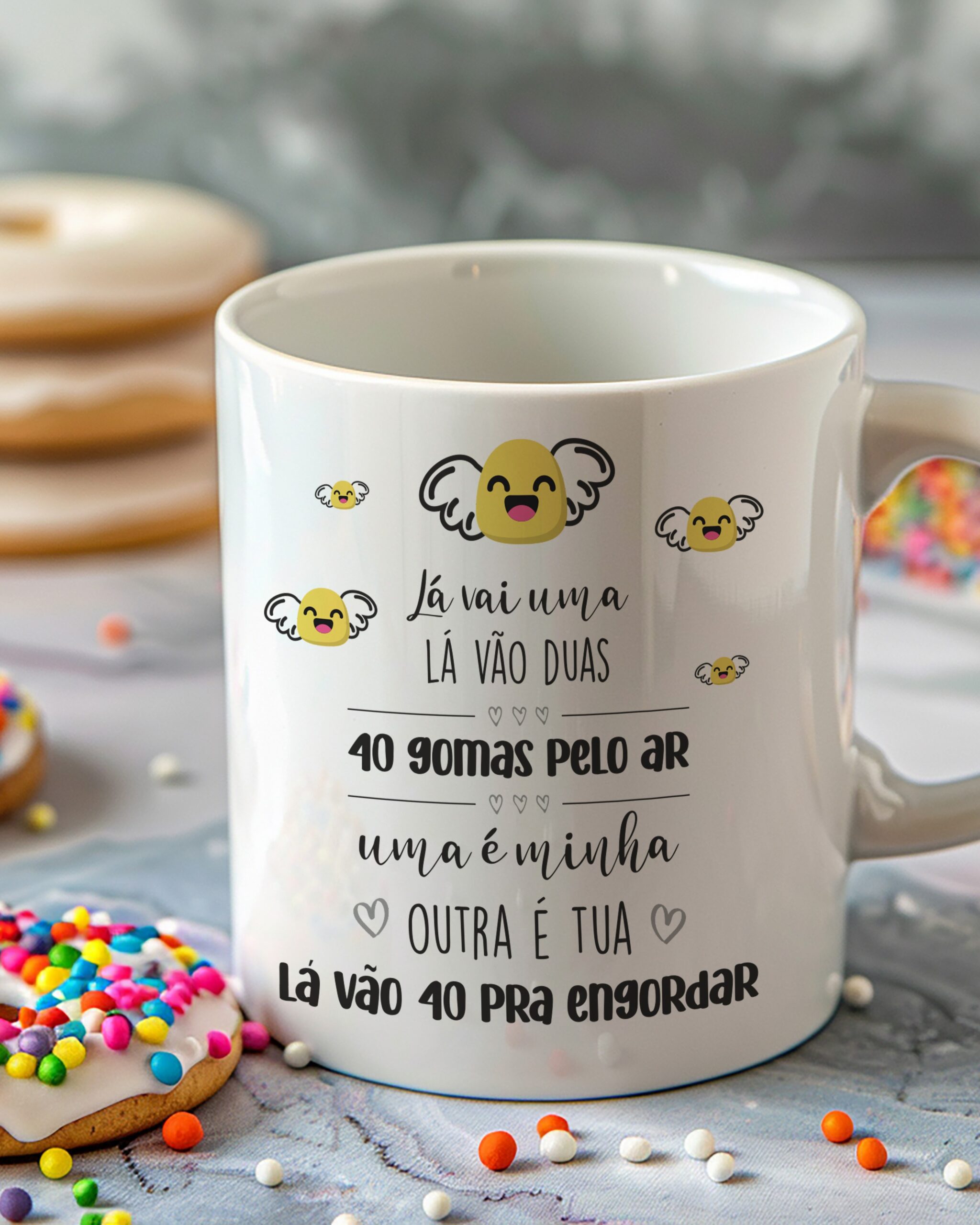 Caneca Lá Vão 40