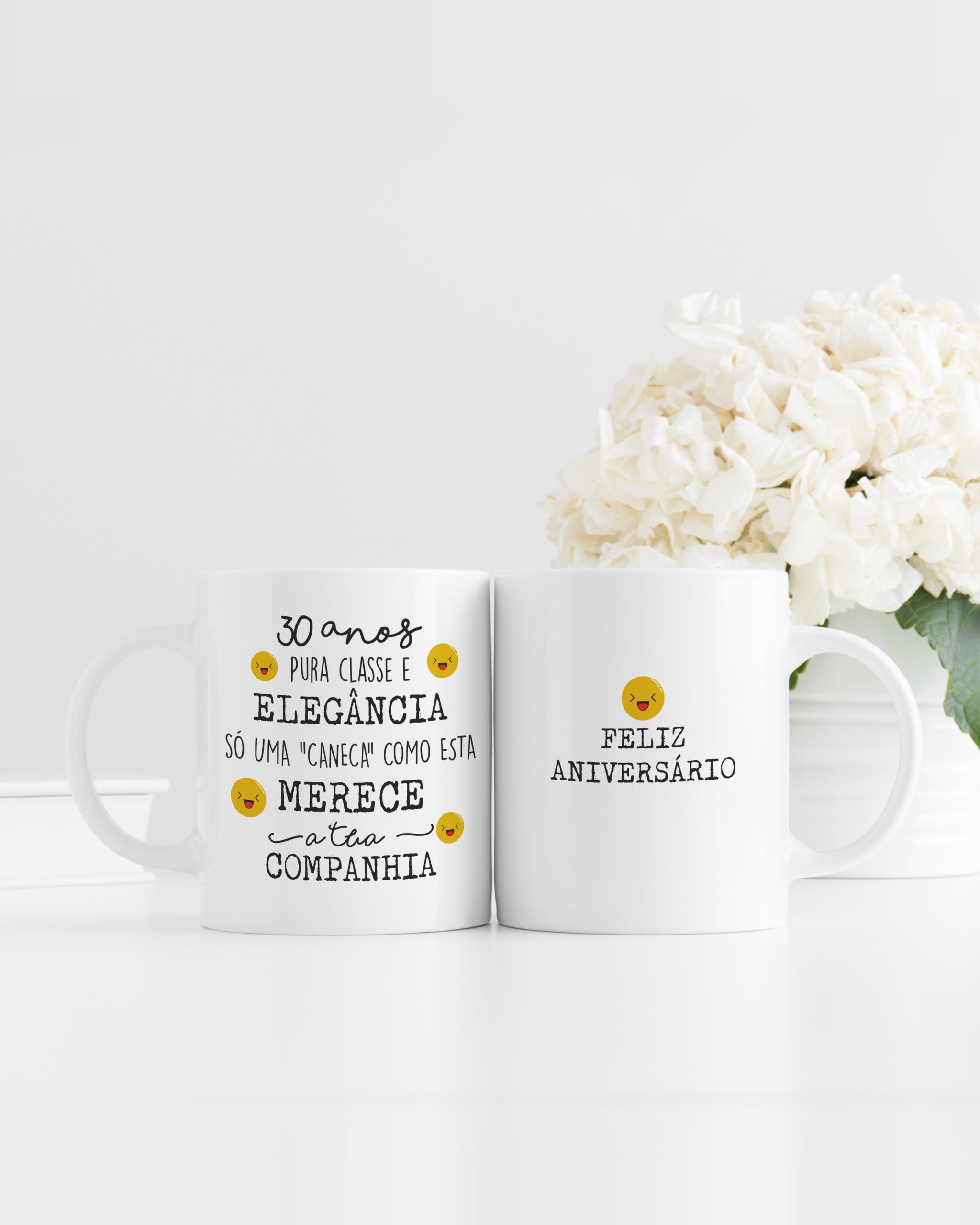 Caneca 30 Anos Classe e Elegância