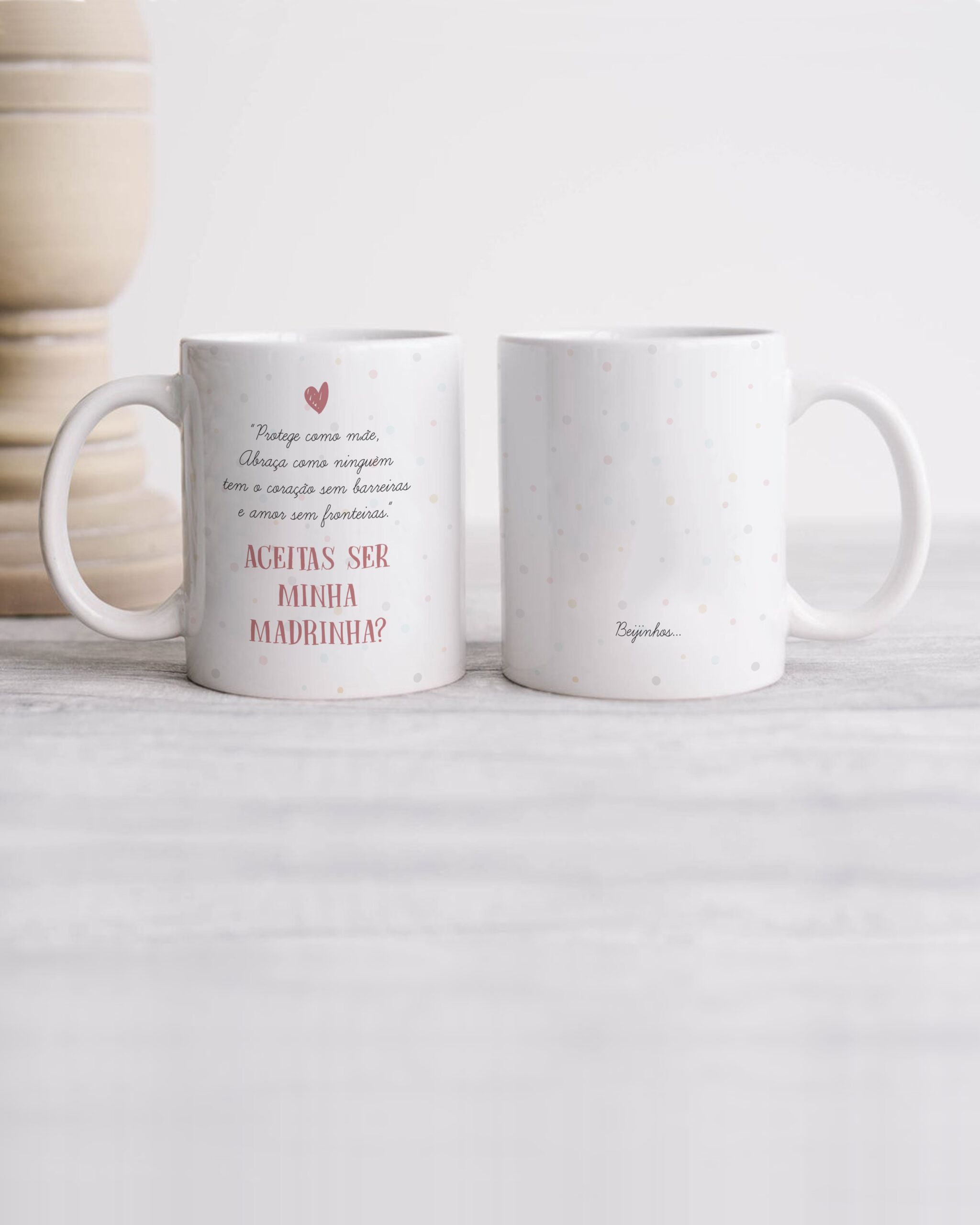 Caneca Aceitas Ser Minha Madrinha Texto