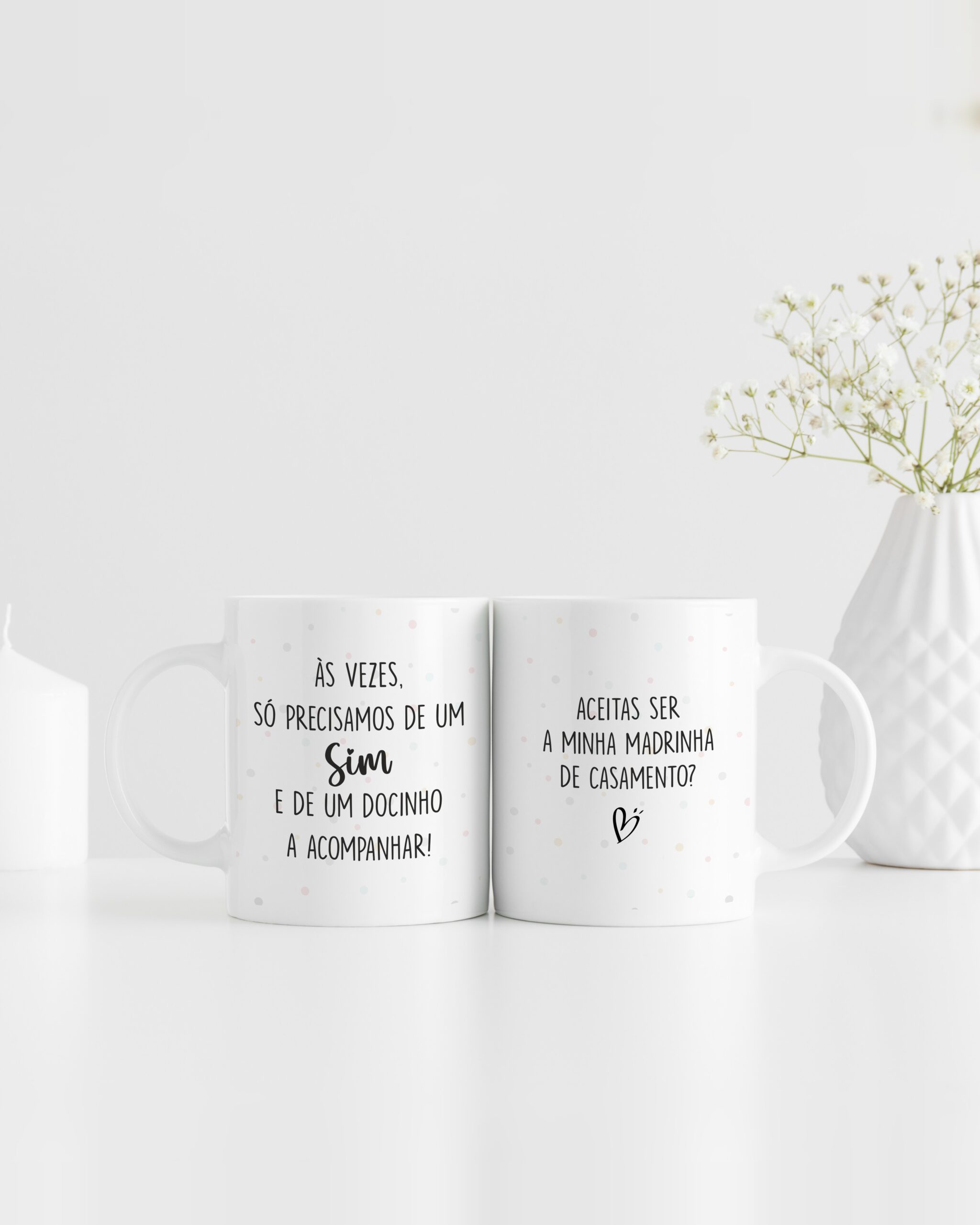 Caneca Aceitas Ser Minha Madrinha de Casamento