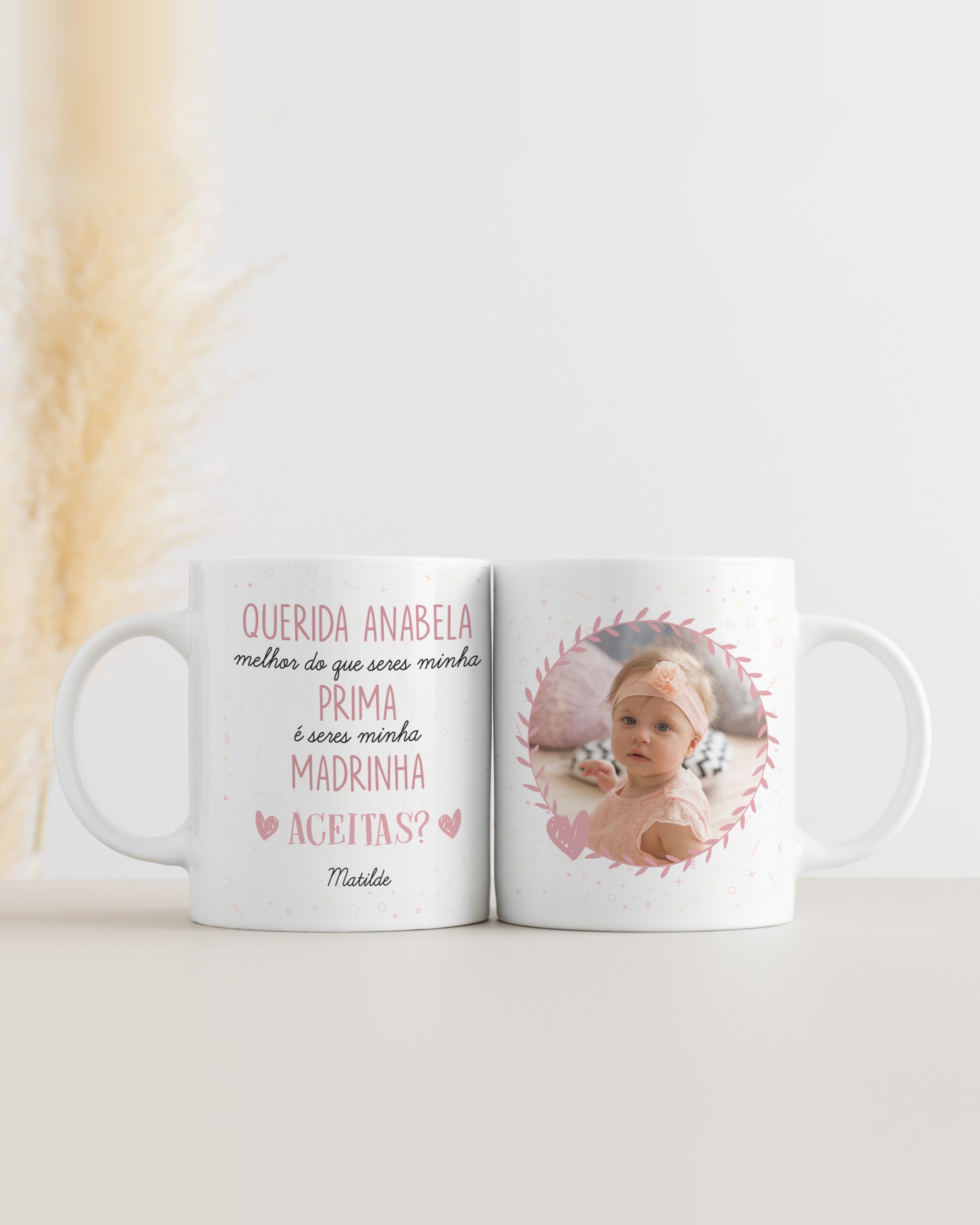 Caneca Aceitas Ser Minha Madrinha com Foto
