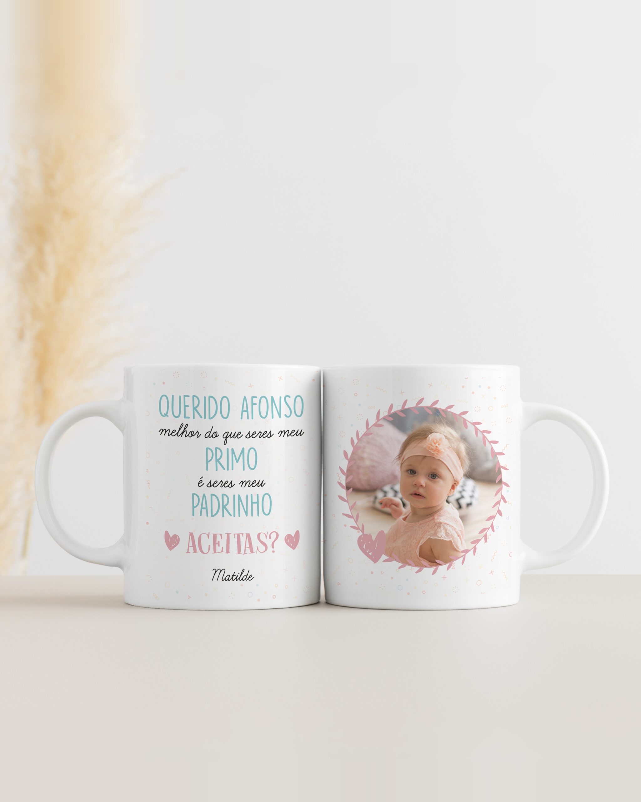 Caneca Aceitas Ser Meu Padrinho com Foto