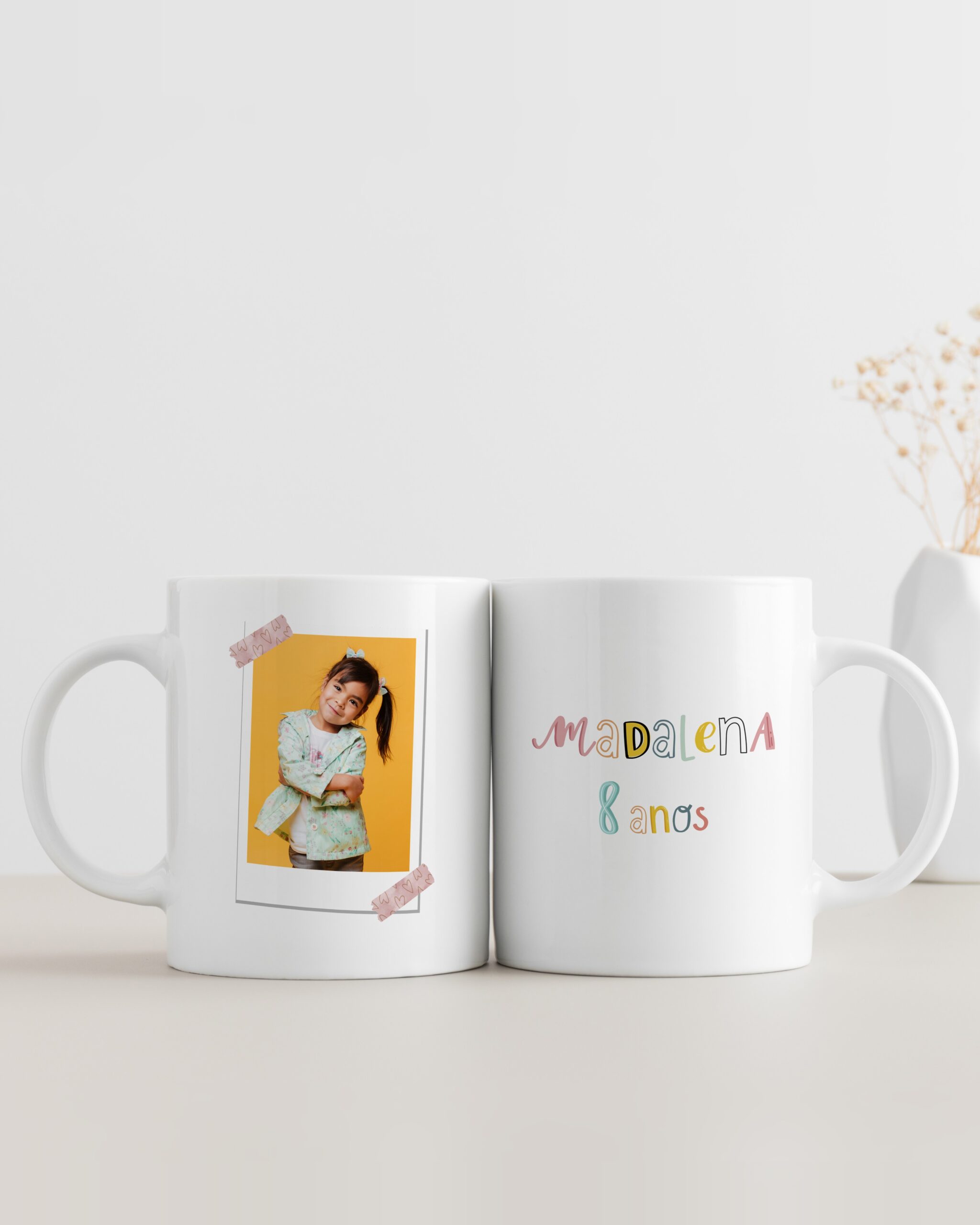 Caneca personalizada Foto Nome e Idade