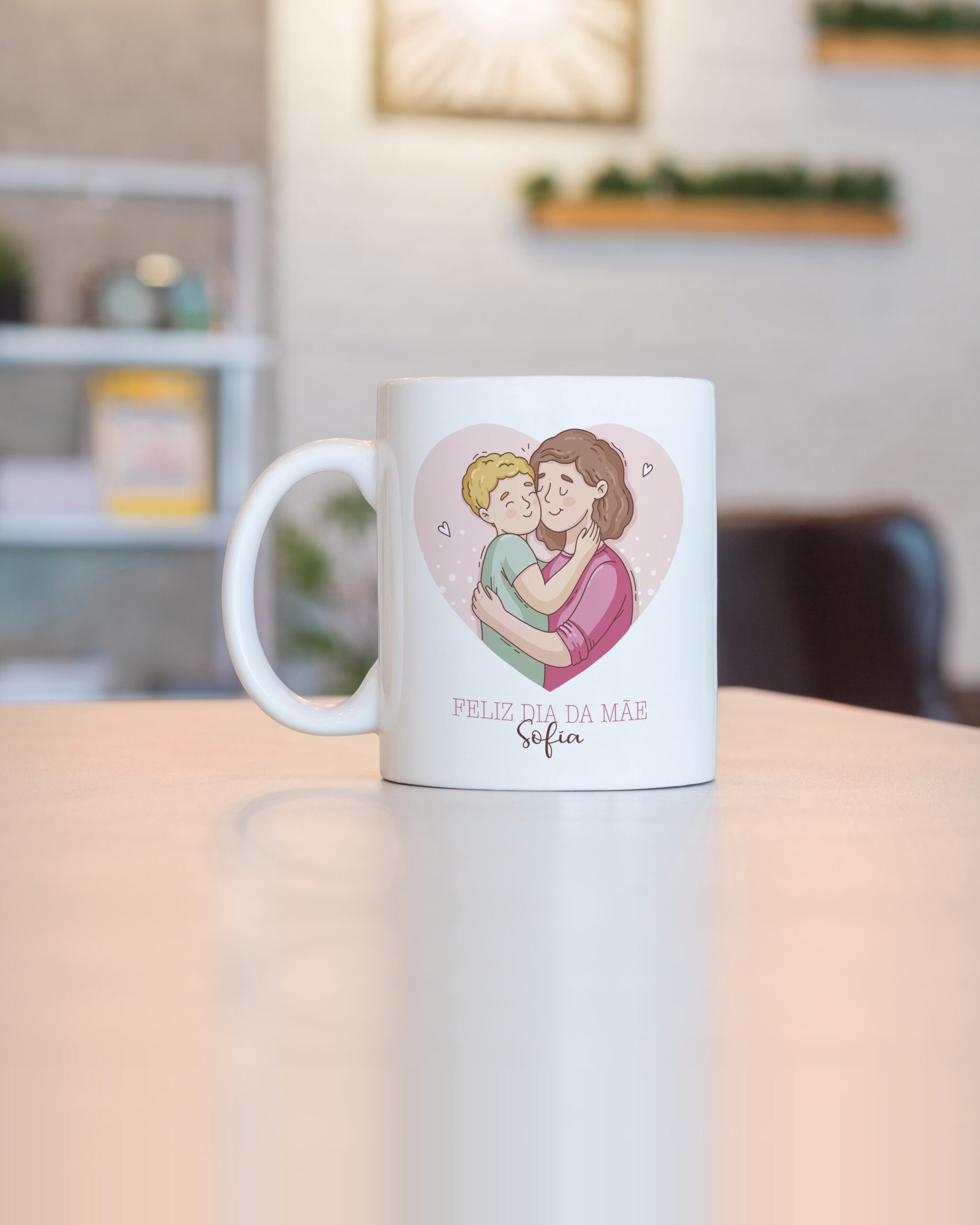 Caneca Feliz Dia da Mãe Mãe e Filho