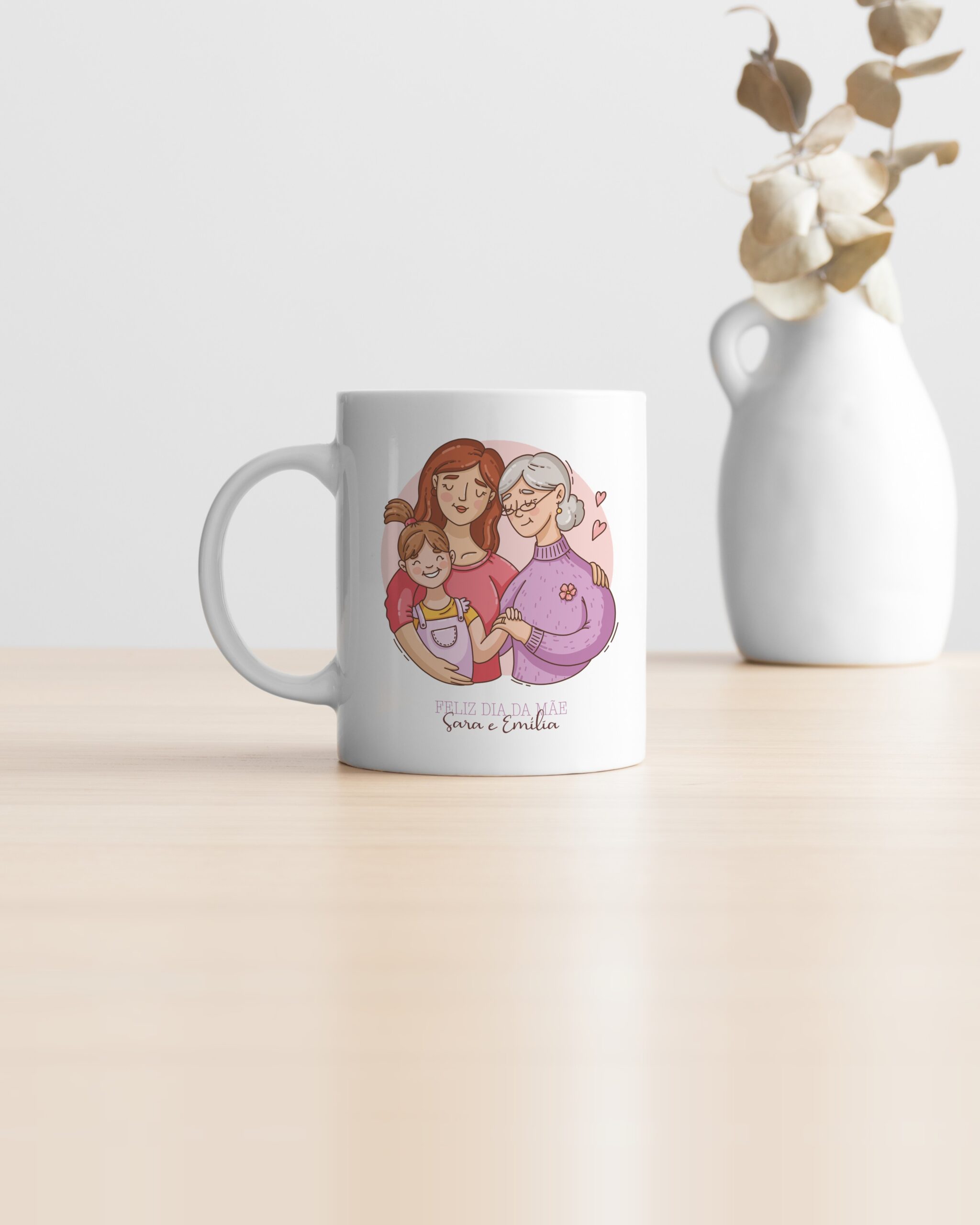 Caneca Ilustração Mãe e Avó