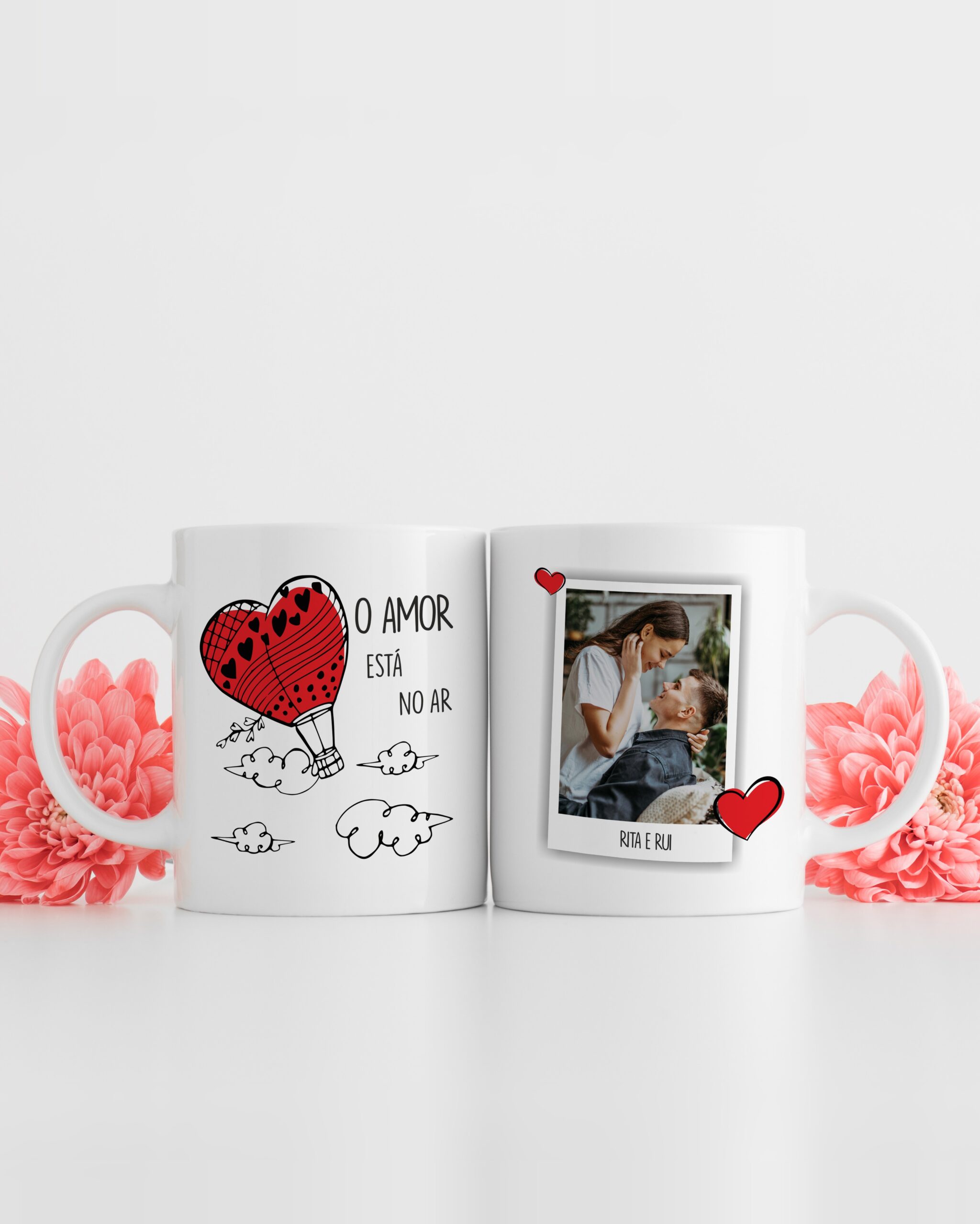 Caneca O Amor Está no Ar com Foto