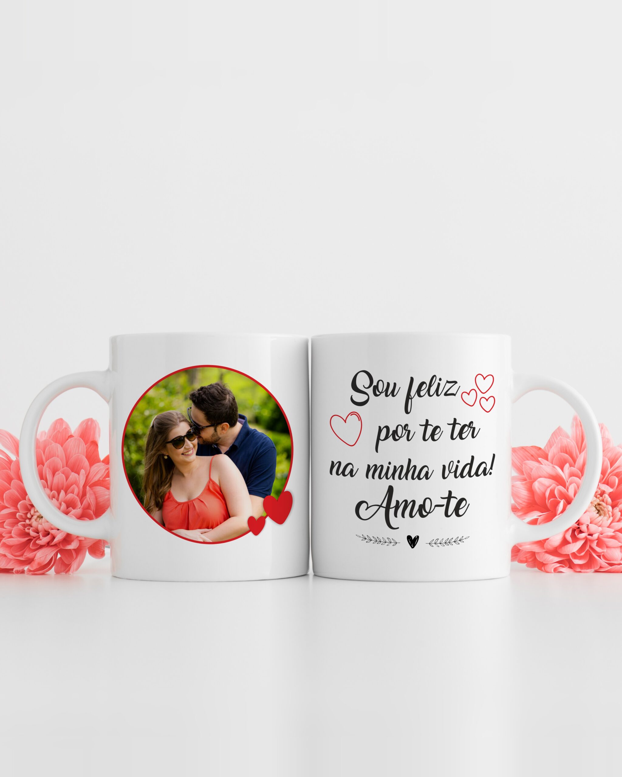 Caneca Sou Feliz por Te Ter Amo-te