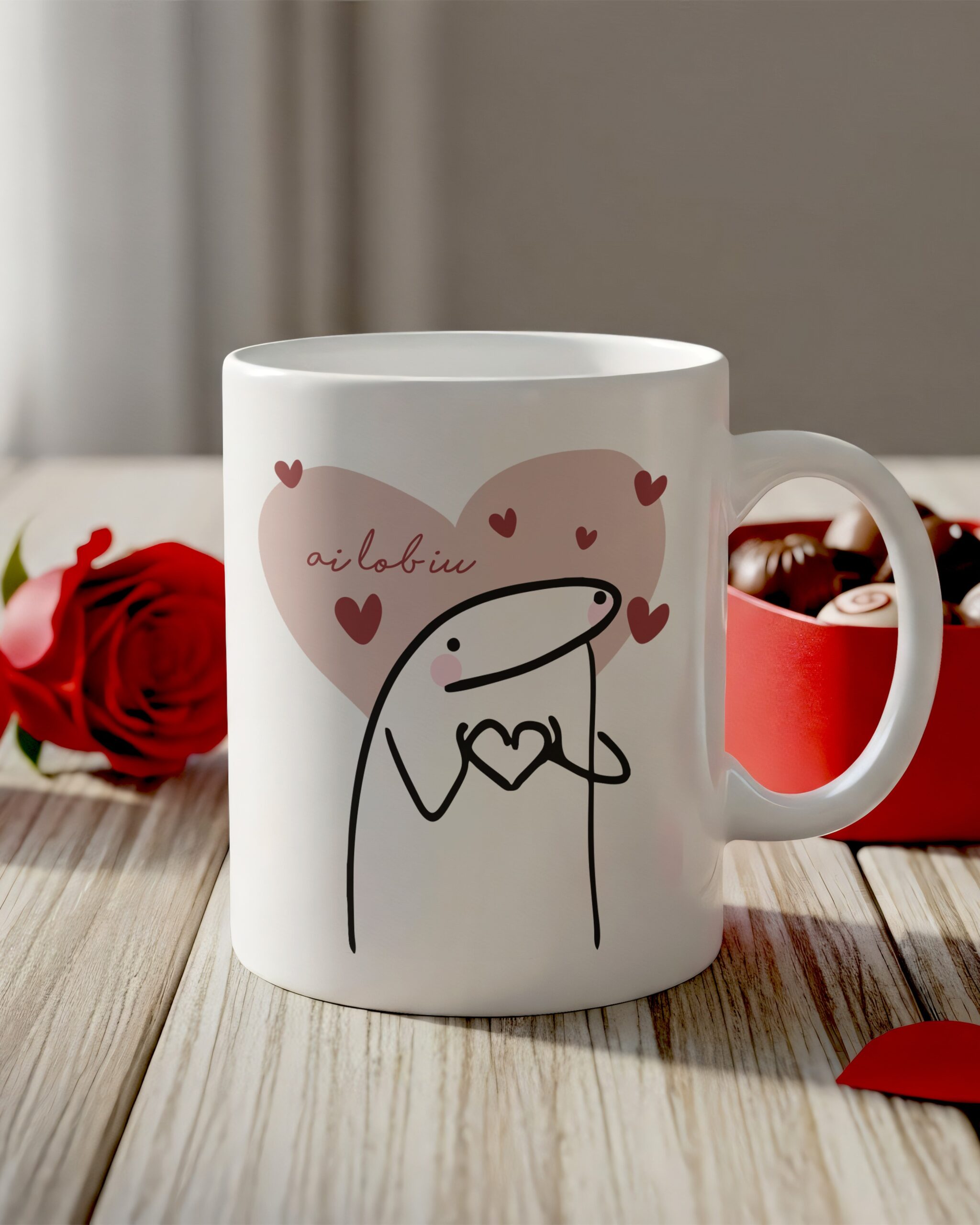 Caneca personalizada Coração Flork