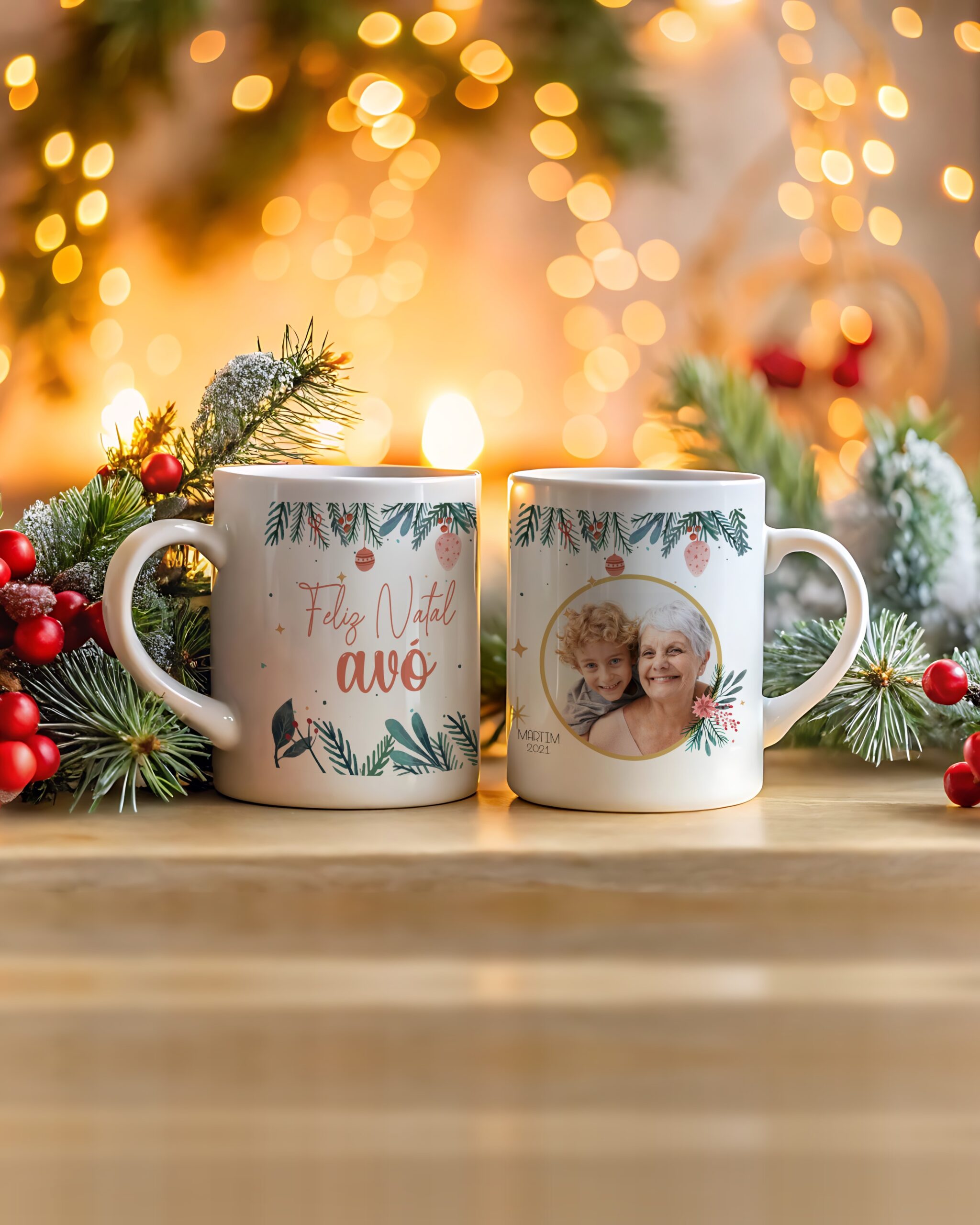 Caneca Feliz Natal Avó