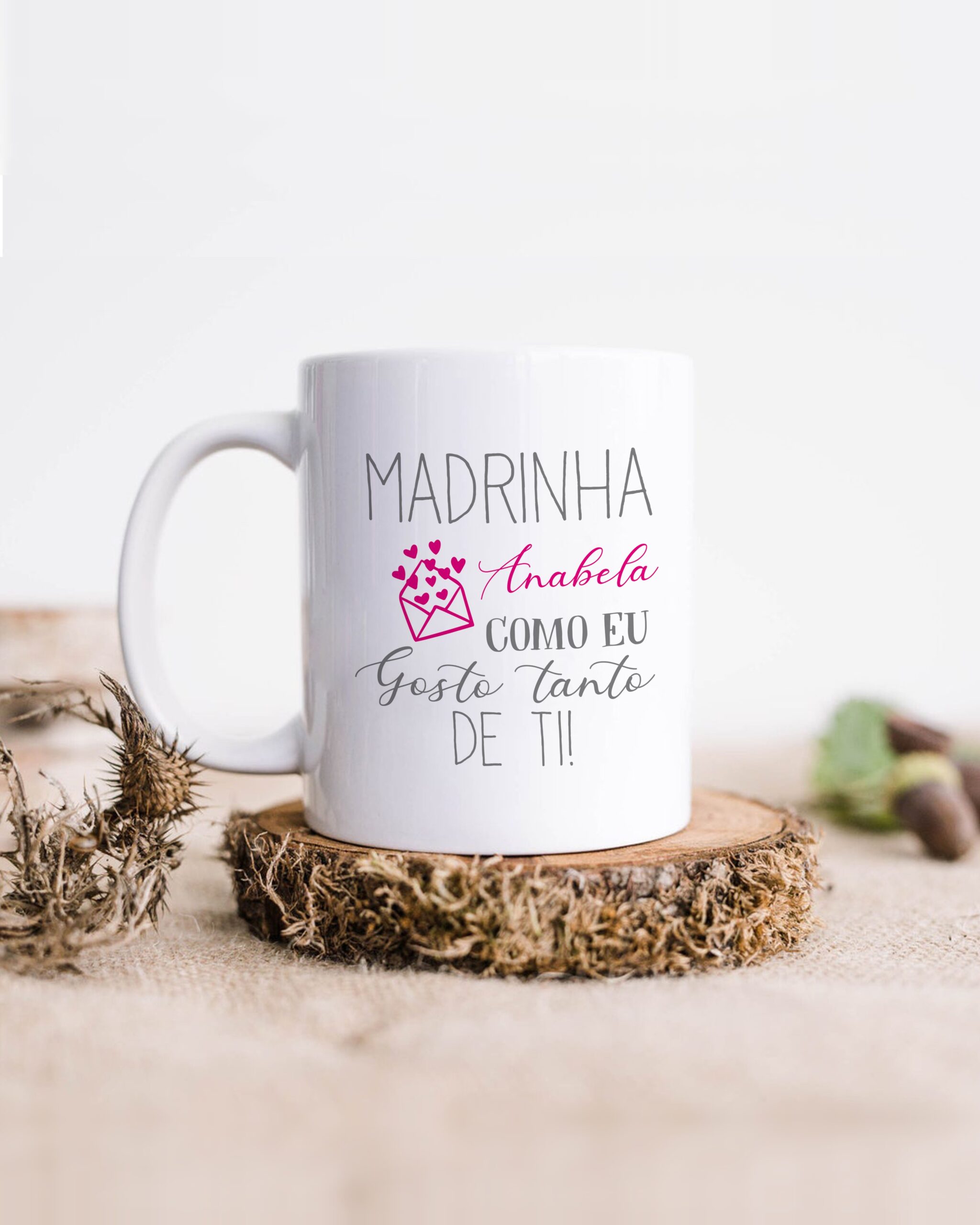 Caneca Madrinha Como Eu Gosto Tanto de Ti