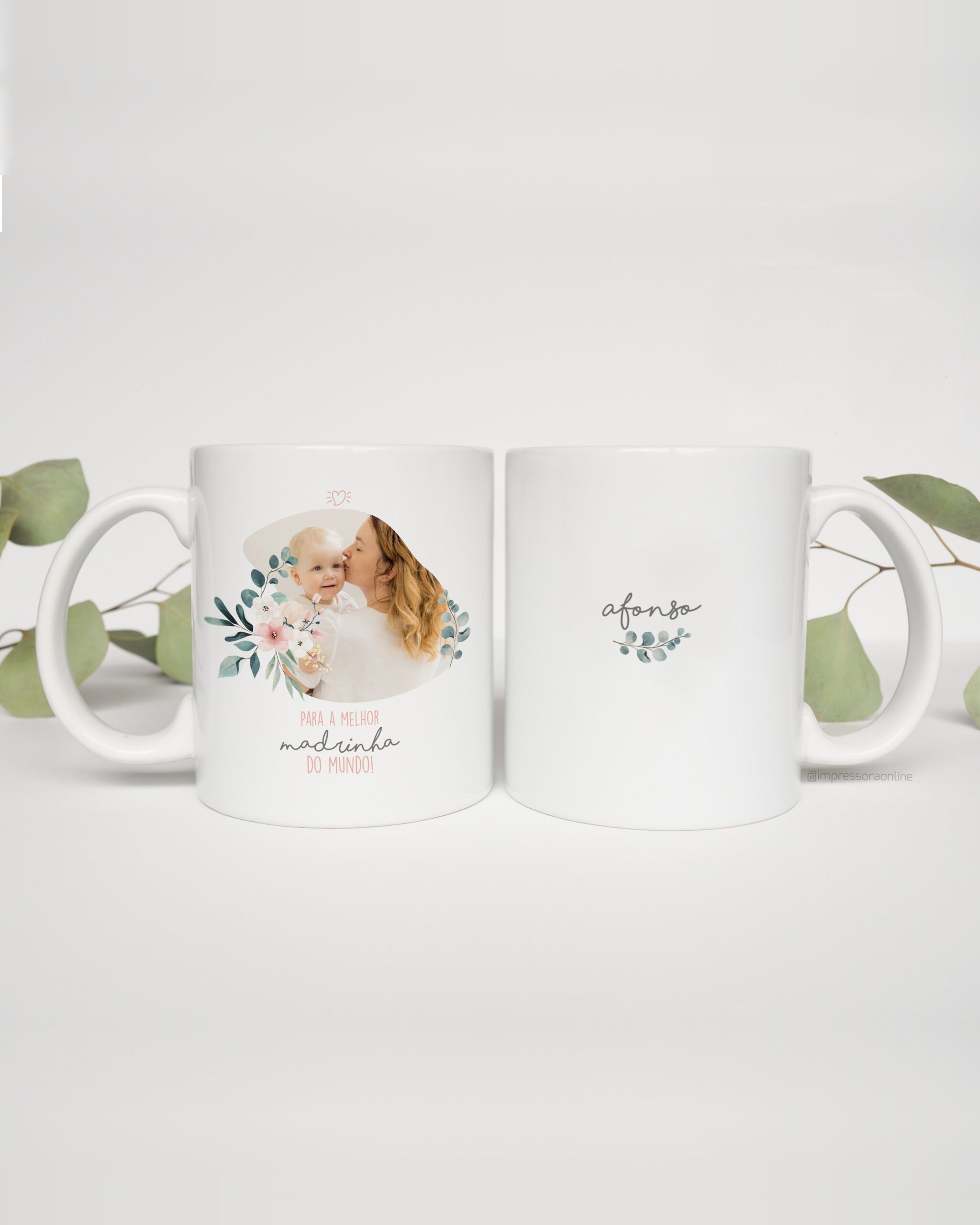Caneca Para a Melhor Madrinha com Foto
