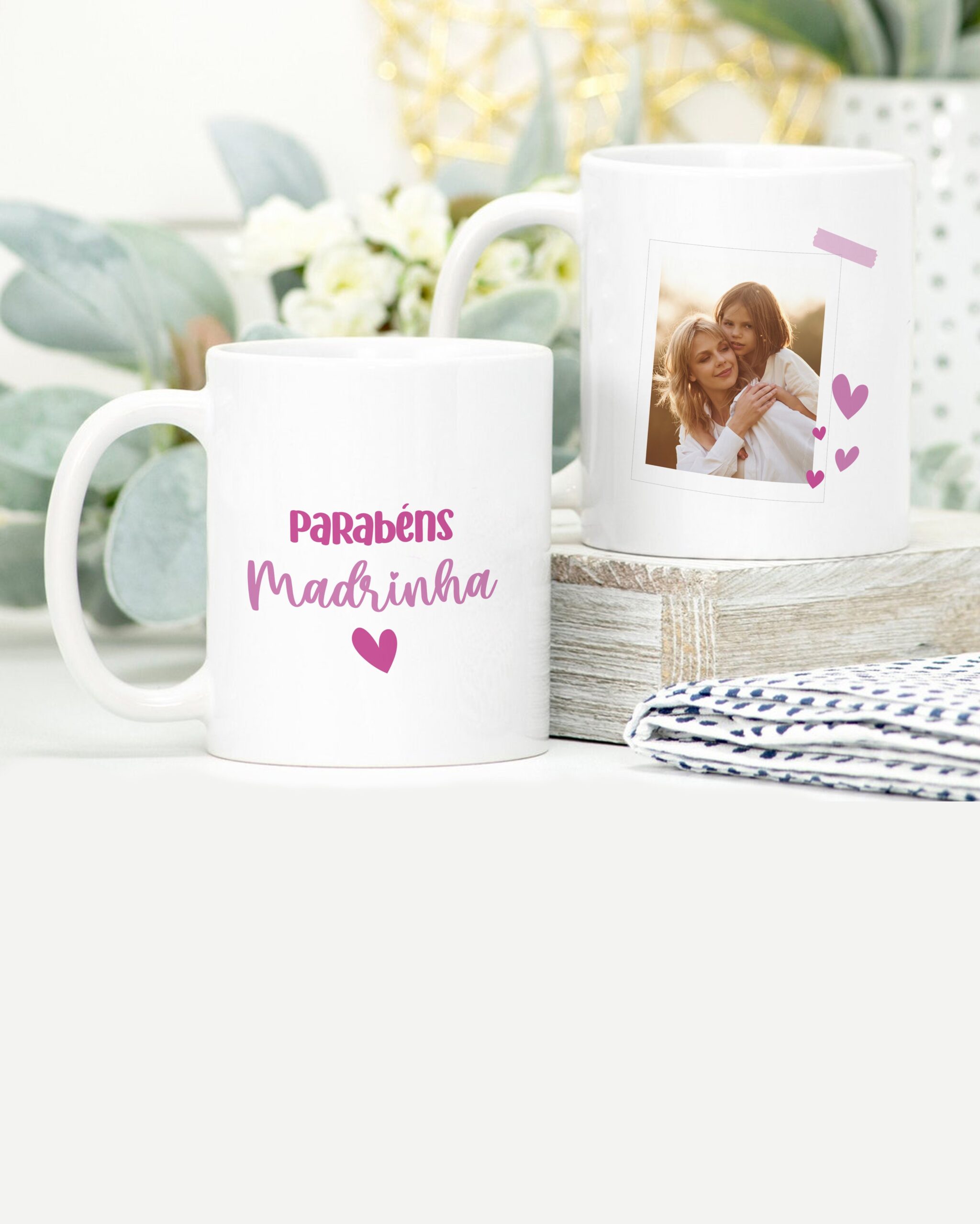 Caneca Parabéns Madrinha com Foto