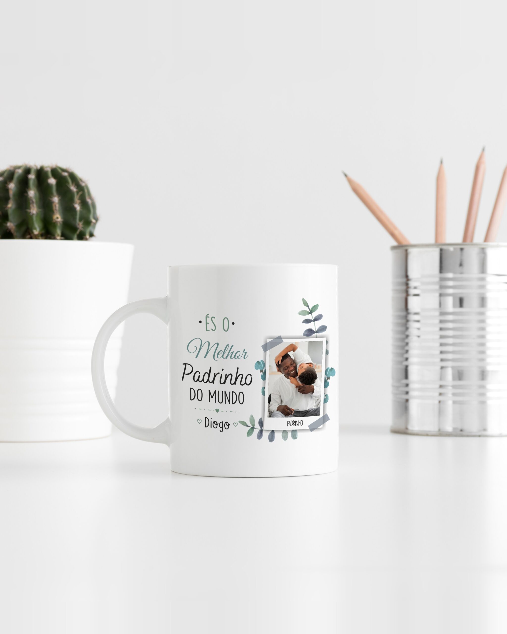 Caneca És o Melhor Padrinho do Mundo com Foto