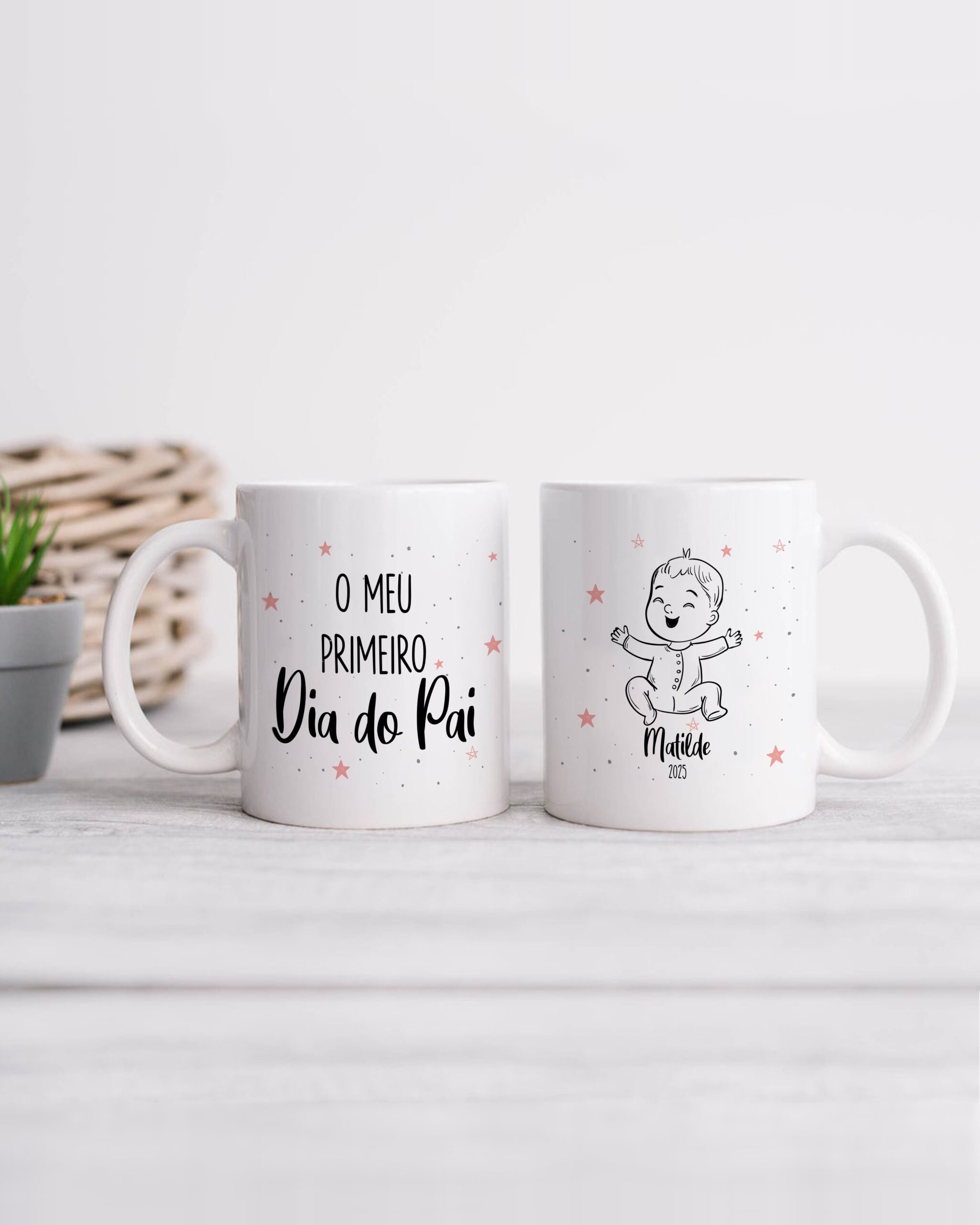Caneca O Meu Primeiro Dia do Pai Menina
