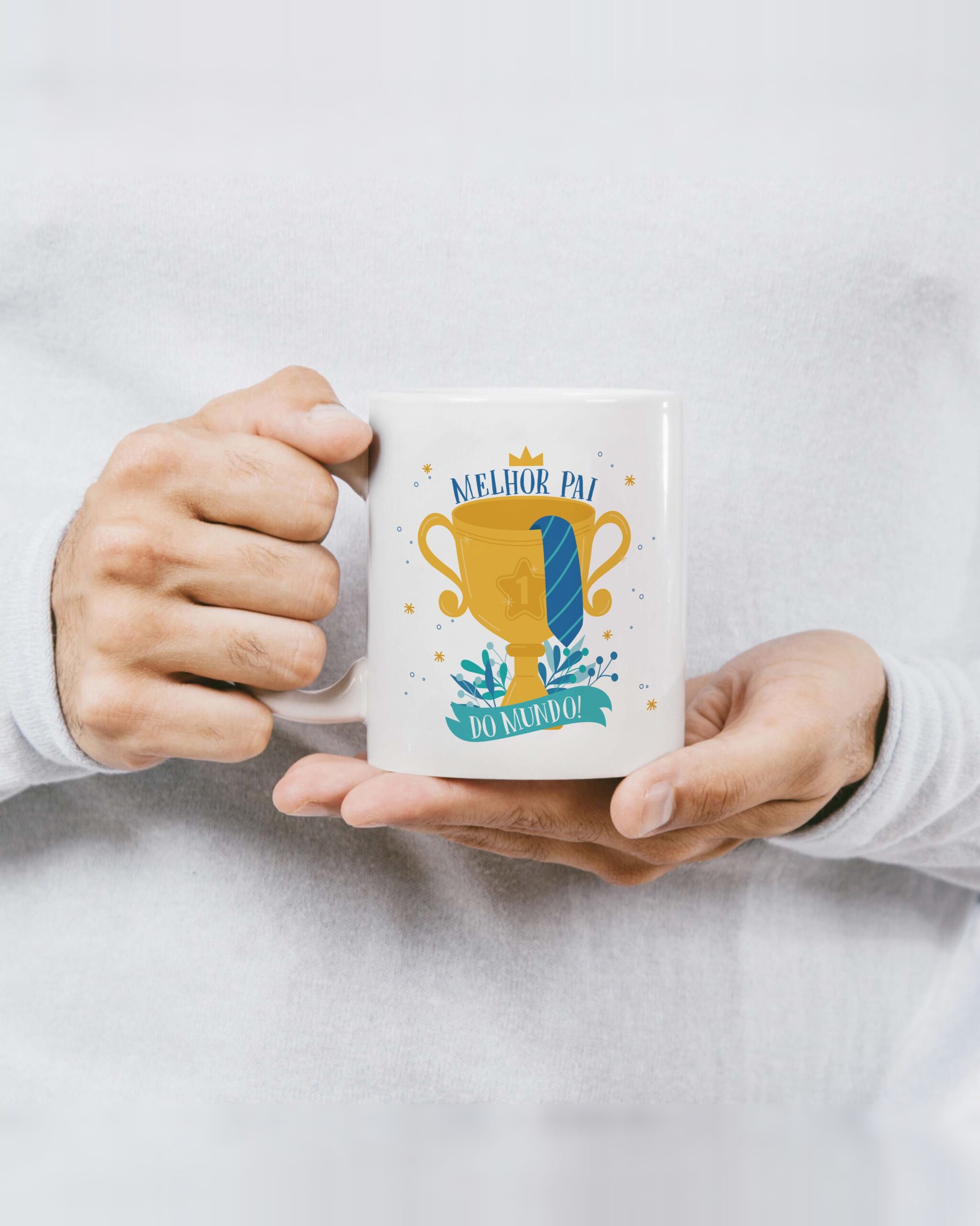 Caneca personalizada Melhor Pai do Mundo Taça