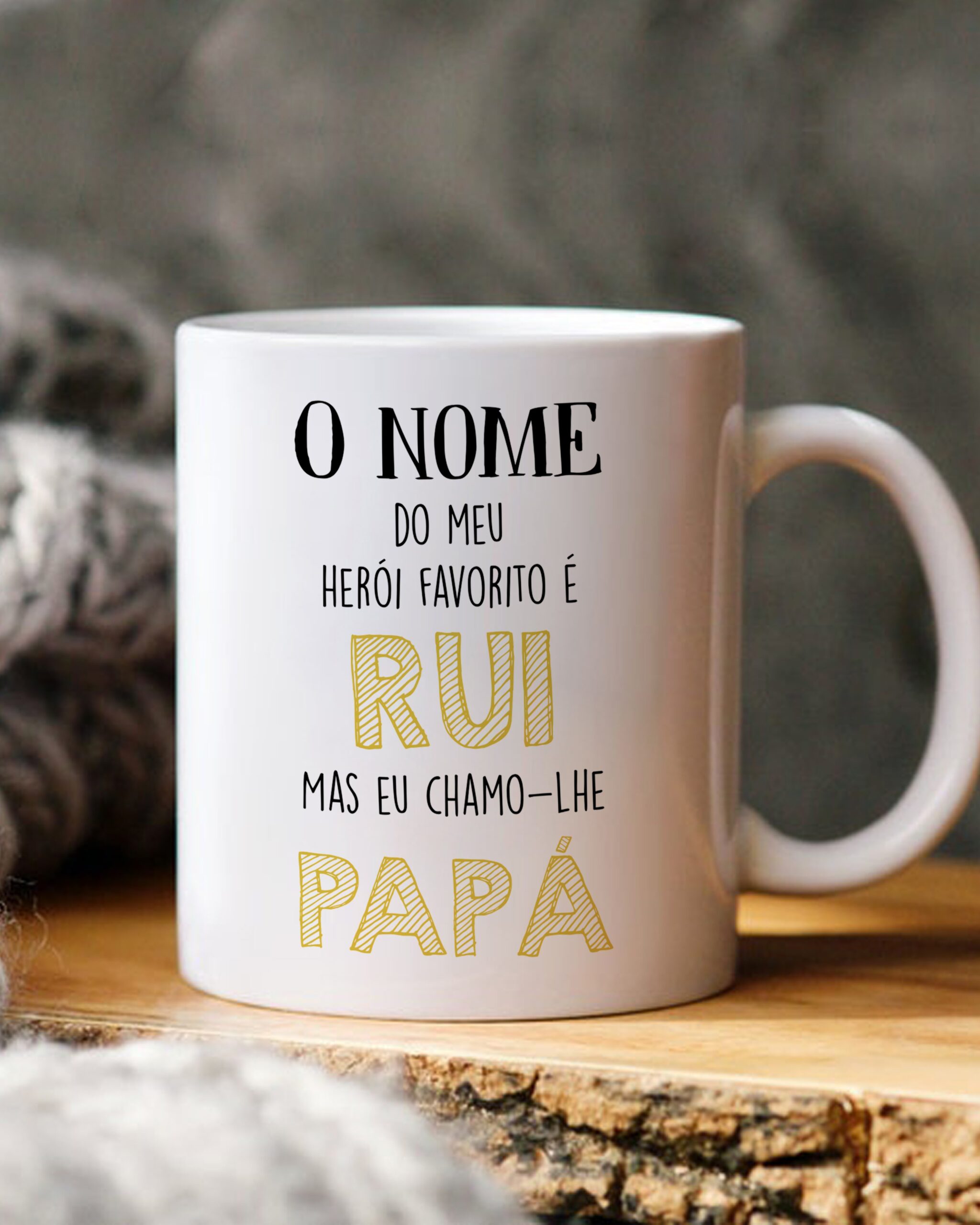 Caneca personalizada O Nome do Meu Herói Favorito