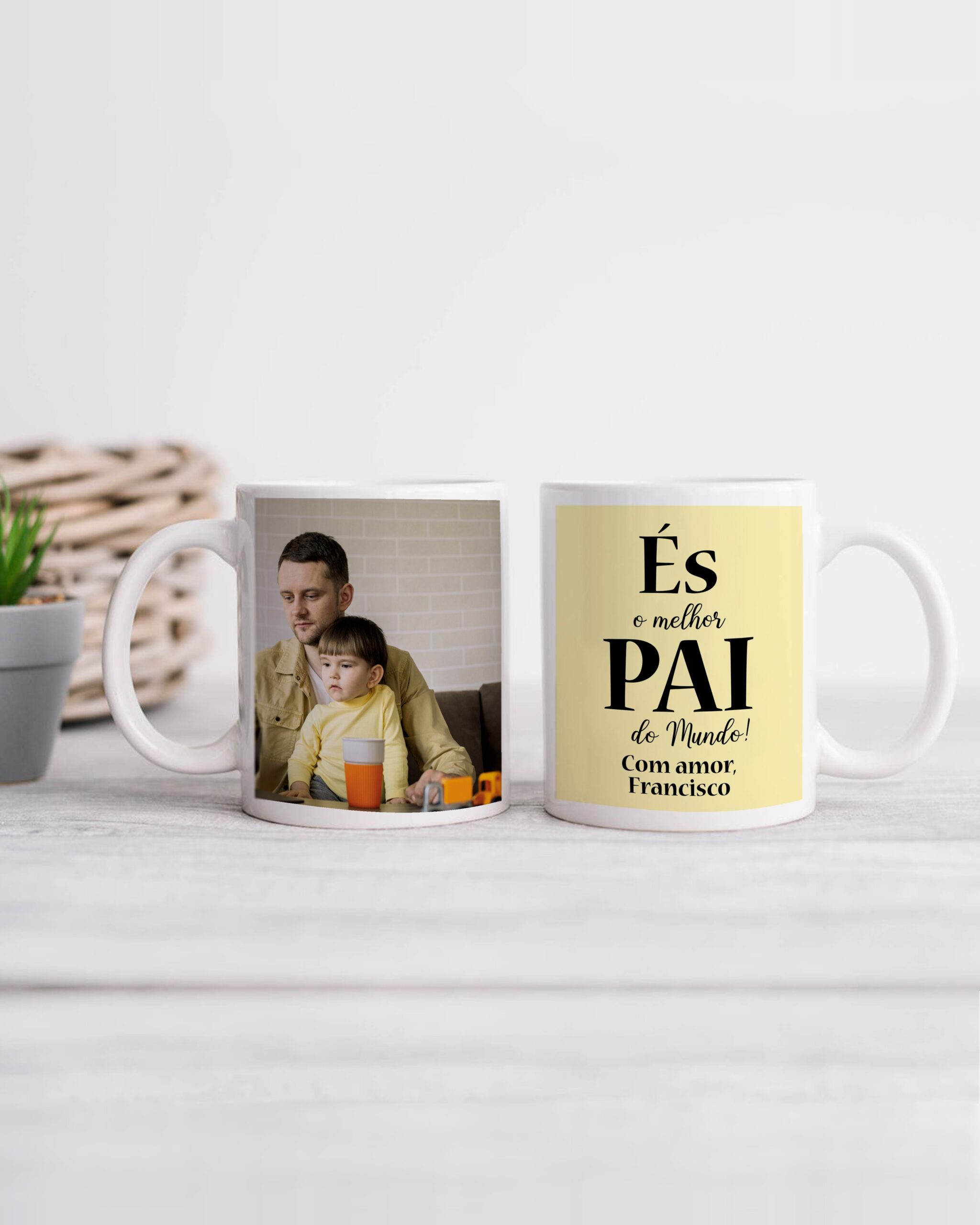 Caneca És o Melhor Pai do Mundo com Foto