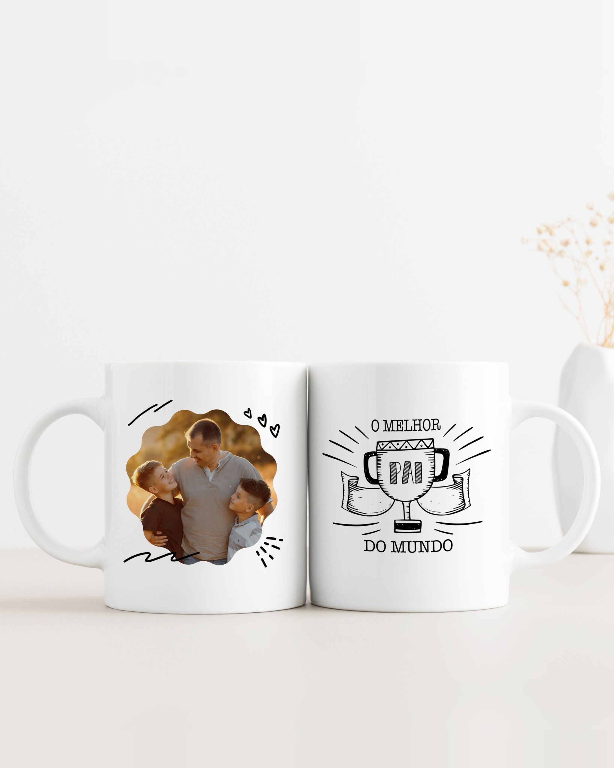 Caneca O Melhor Pai do Mundo Taça com Foto