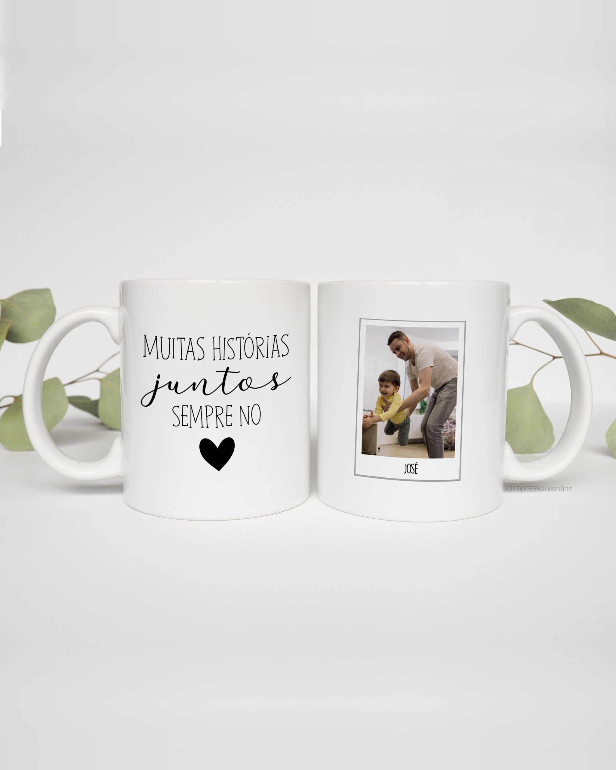 Caneca Muitas Histórias Juntos Sempre