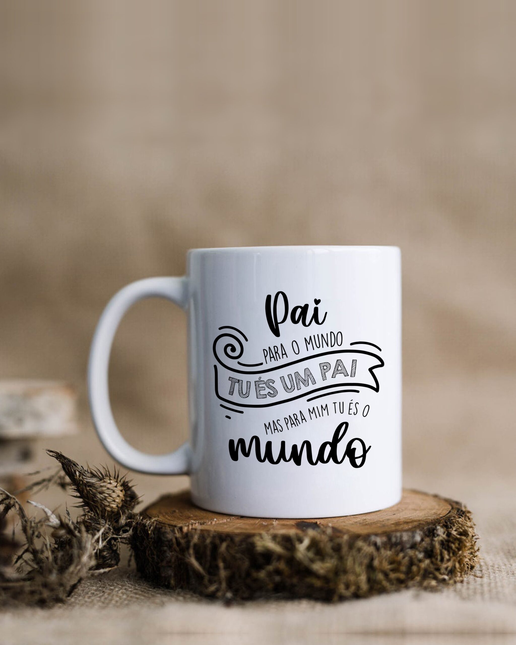 Caneca Pai para Mim Tu És o Mundo