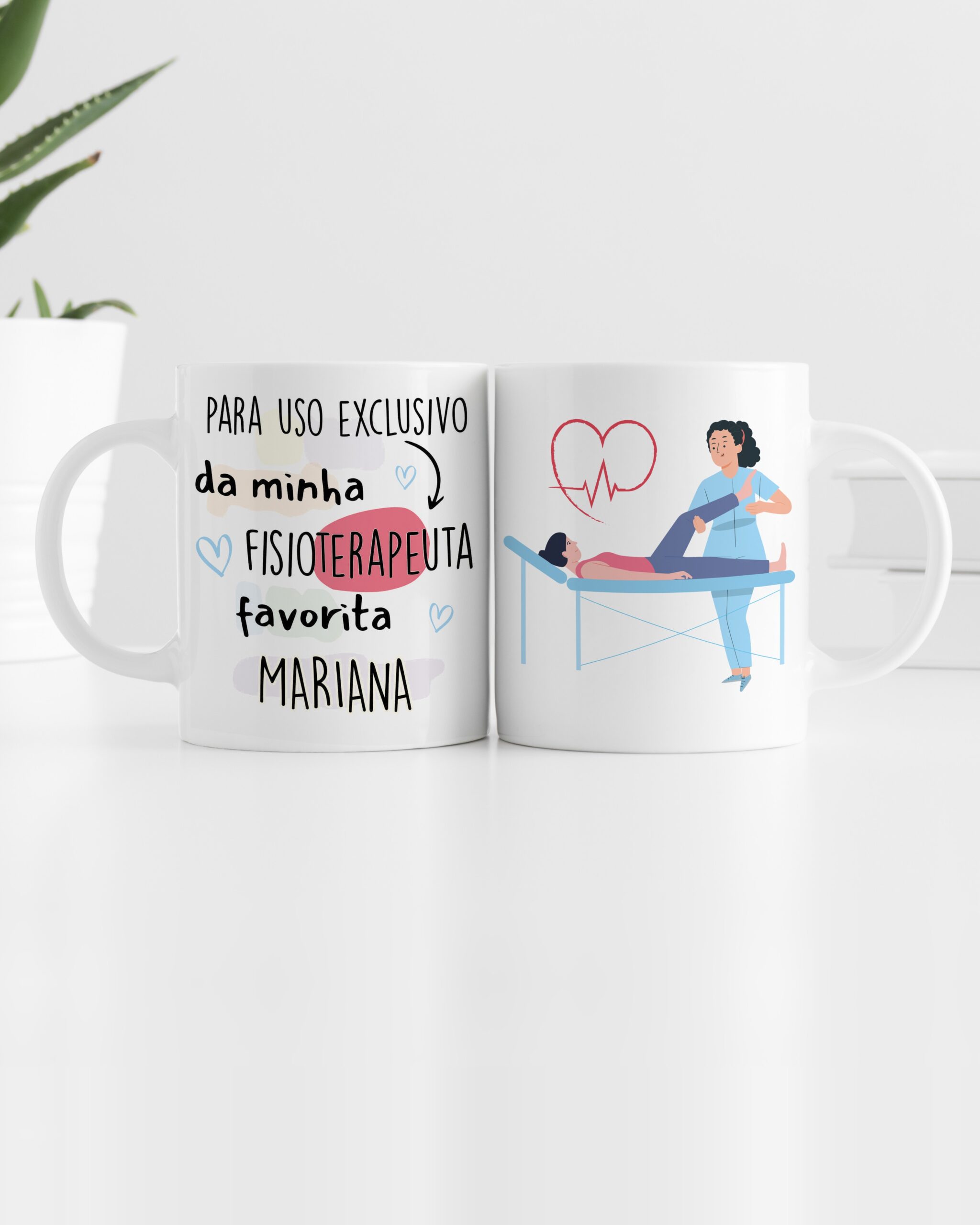 Caneca Uso Exclusivo da Minha Fisioterapeuta Favorita