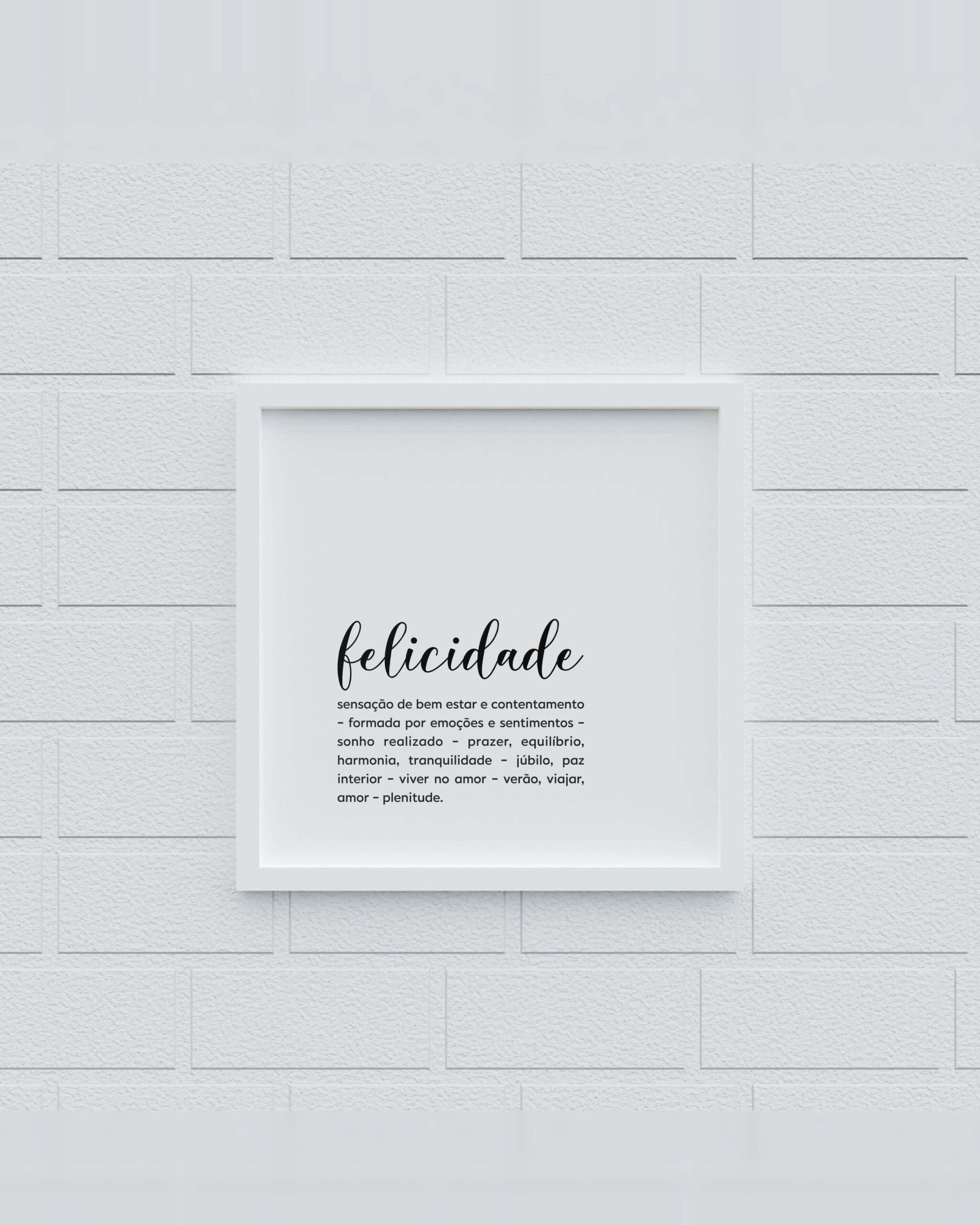 Moldura Significado de Felicidade