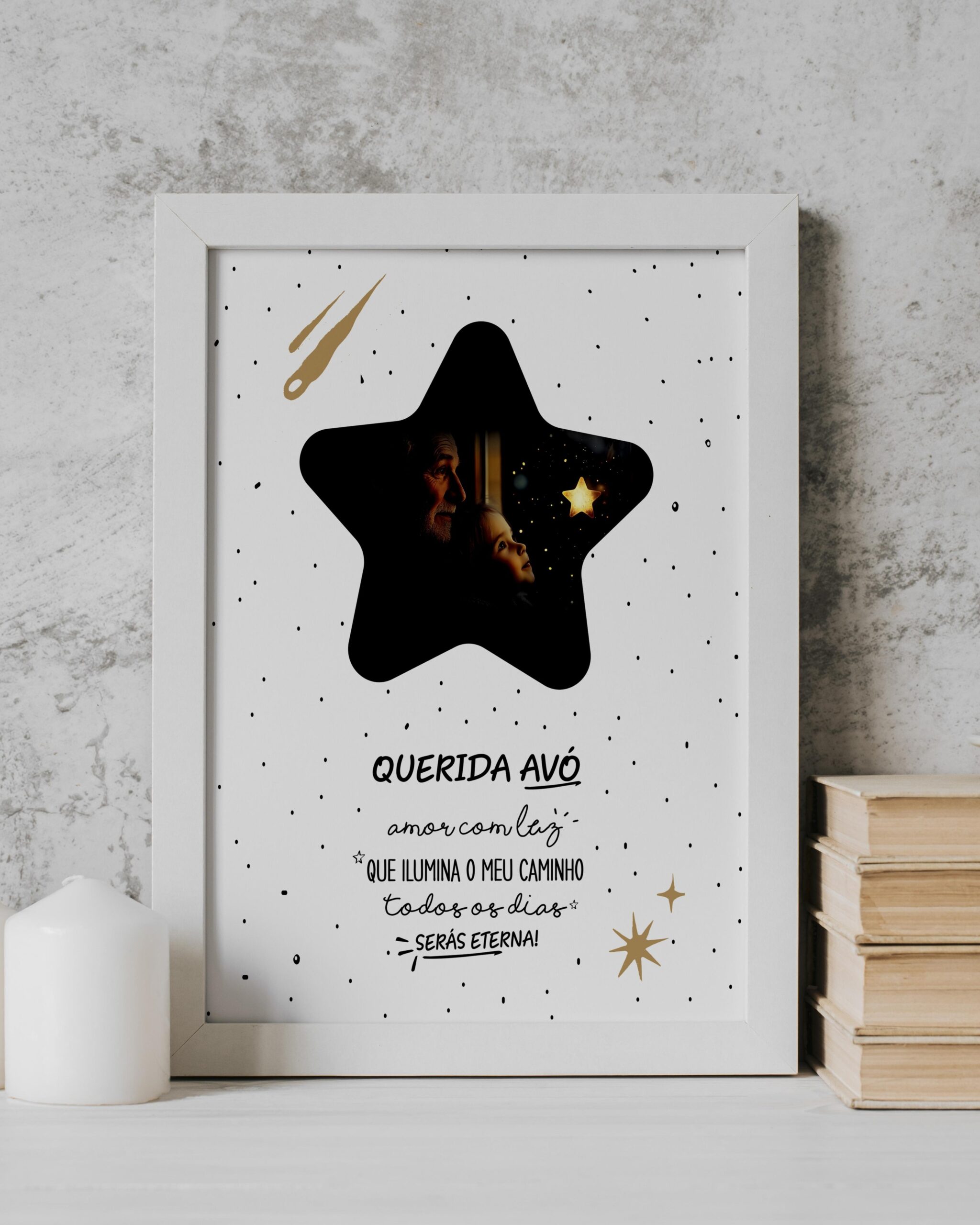 Moldura Querida Avó Estrela