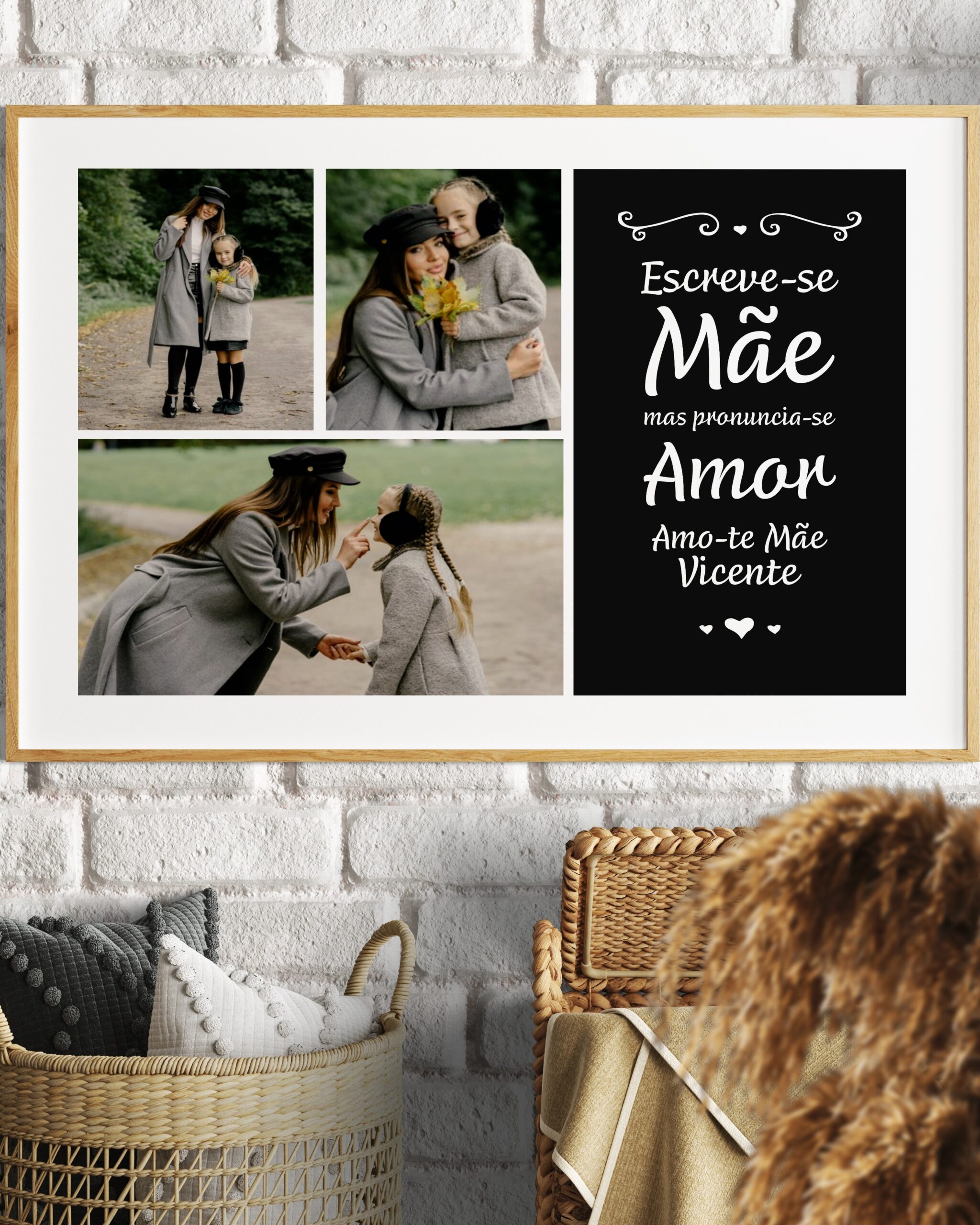 Moldura Escreve-se Mãe Pronuncia-se Amor Fotos