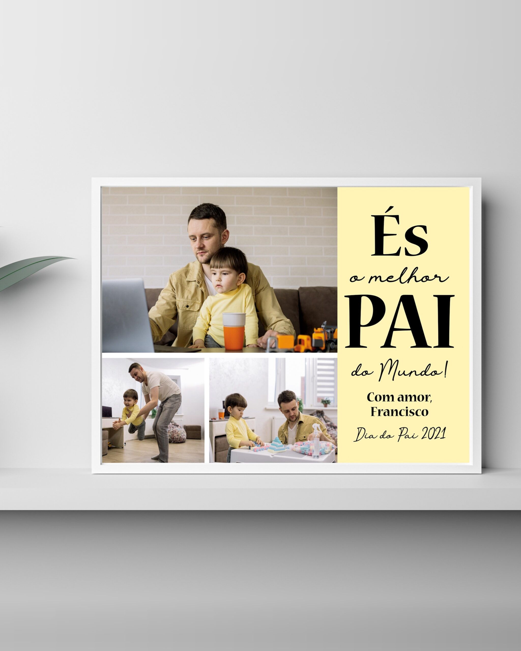 Moldura És o Melhor Pai do Mundo com Fotos